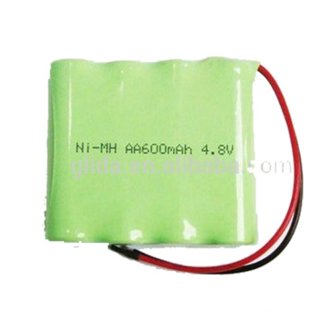 Paquete de batería recargable de 4.8V batería recargable de NiMH aa